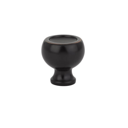 Emtek 86314-US10B, Atomic Cabinet Knob, 1" Diameter,  Oil Rubbed Bronze