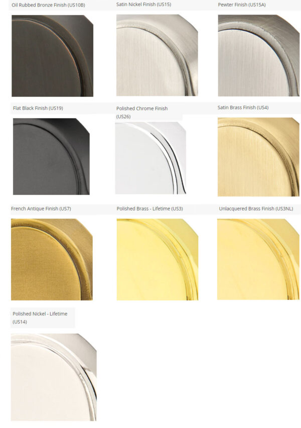 Emtek Brass 10 Finishes