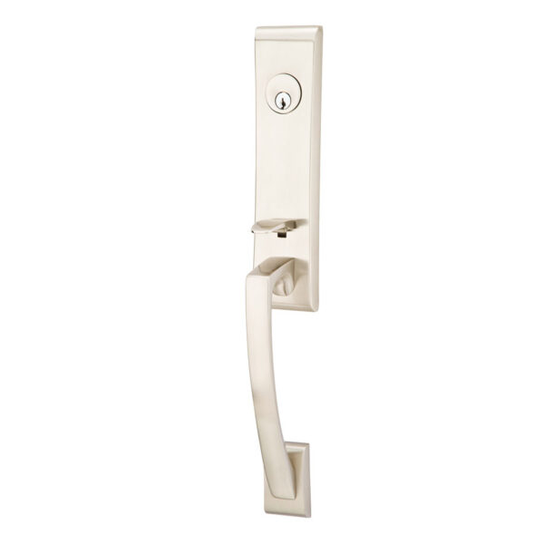 Emtek Hardware Apollo Brass Tubular Entryset Shown In Polished Nickel Lifetime