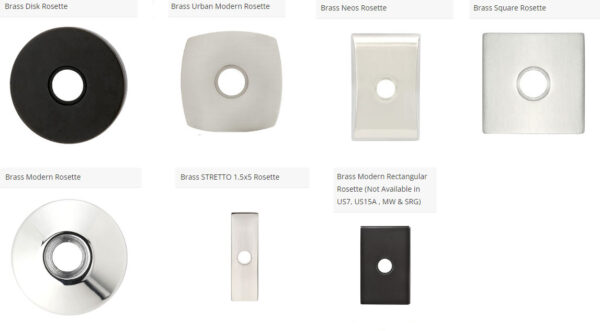 Emtek Brass Modern Style Rosettes 7