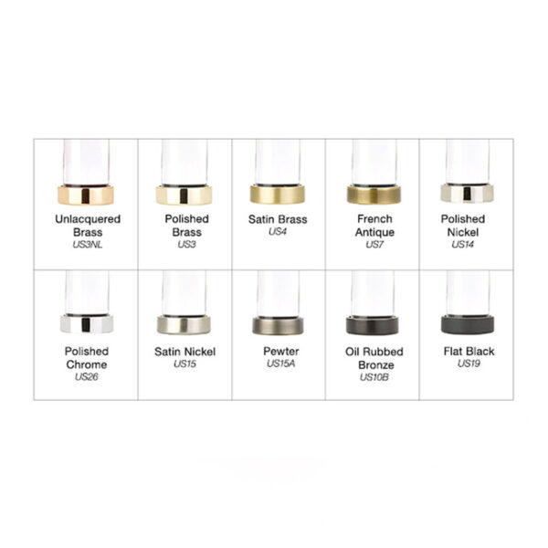 Emtek Crystal Bar Cabinet Pulls In 10 Brass Finishes