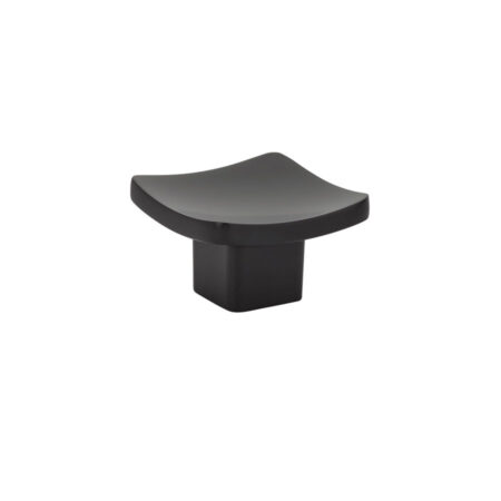 Emtek Hardware Basin Cabinet Knob Shown In Flat Black