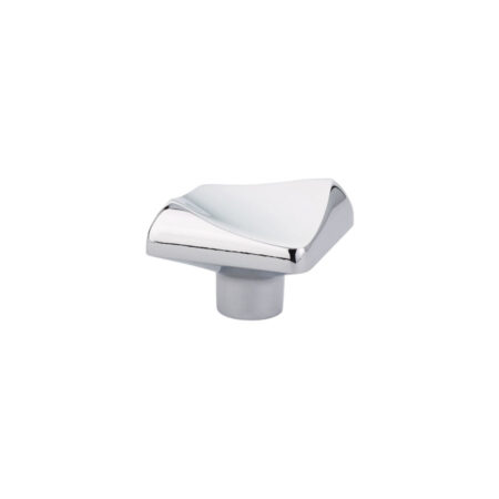 Emtek Hardware Bezier Cabinet Knob Shown In Polished Chrome