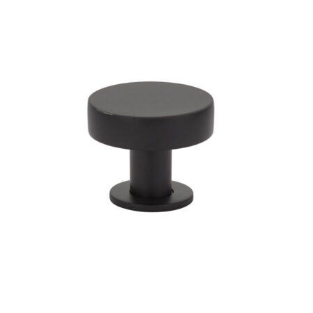 Emtek Hardware Cadet Cabinet Knob Shown In Flat Black
