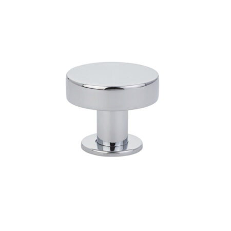 Emtek Hardware Cadet Cabinet Knob Shown In Polished Chrome