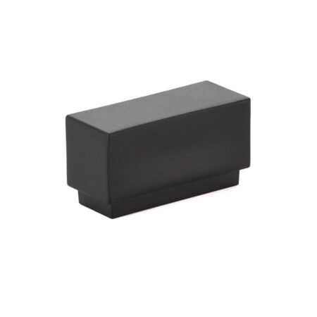 Emtek Hardware Cinder Cabinet Knob In Flat Black