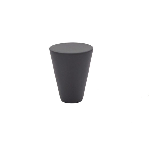 Emtek Hardware Cone Cabinet Knob In Flat Black, US19