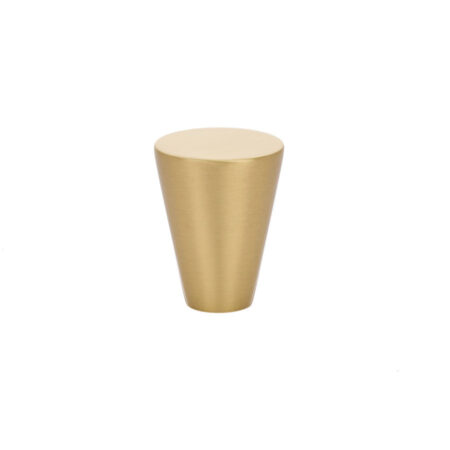 Emtek Hardware Cone Cabinet Knob In Satin Brass, US4