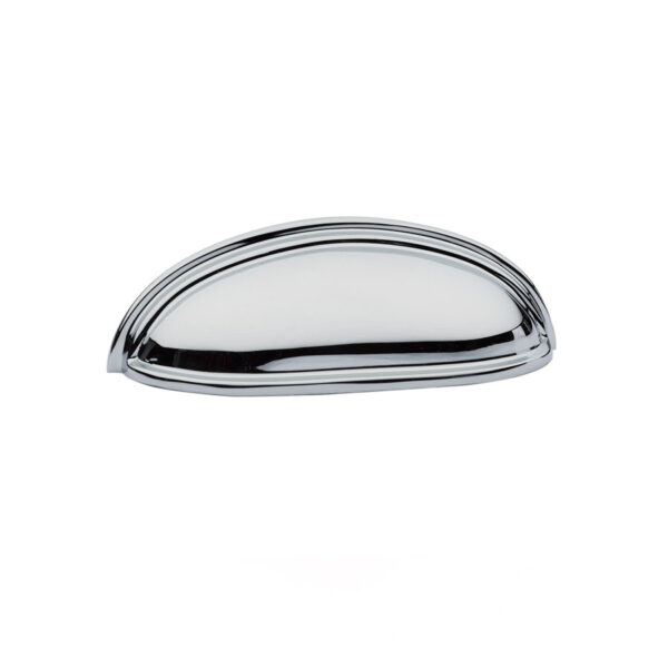 Emtek Hardware Cup Pull, Cabinet Pull, Shown In Polished Chrome