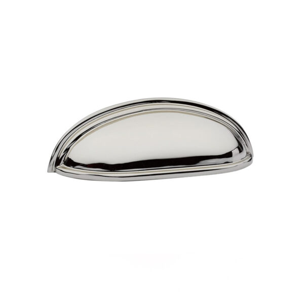 Emtek Hardware Cup Pull, Cabinet Pull, Shown In Polished Nickel