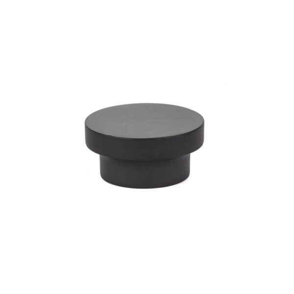 Emtek Hardware District Cabinet Knob Shown In Flat Black