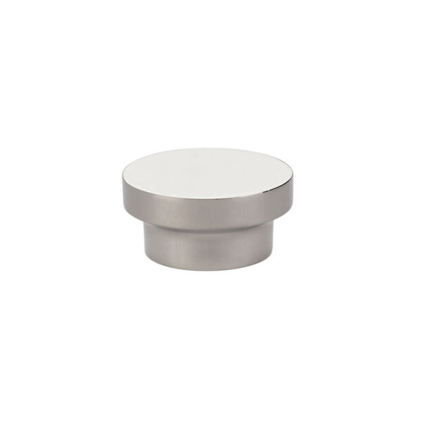 Emtek Hardware District Cabinet Knob Shown In Polished Nickel