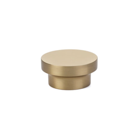 Emtek Hardware District Cabinet Knob Shown In Satin Brass