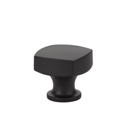 Emtek Hardware Freestone Cabinet Knob Shown In Flat Black