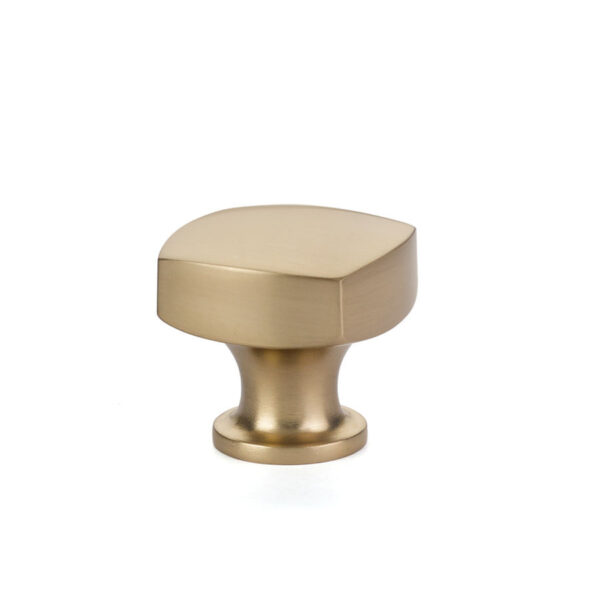 Emtek Hardware Freestone Cabinet Knob Shown In Satin Brass