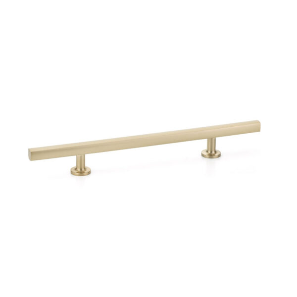 Emtek Freestone Extended 6" Cabinet Pull, Shown In Satin Brass