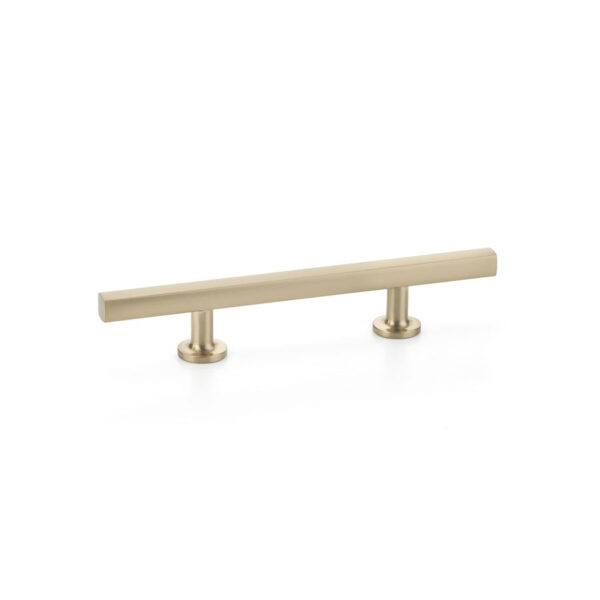 Emtek Freestone Extended Cabinet Pull, Shown In Satin Brass