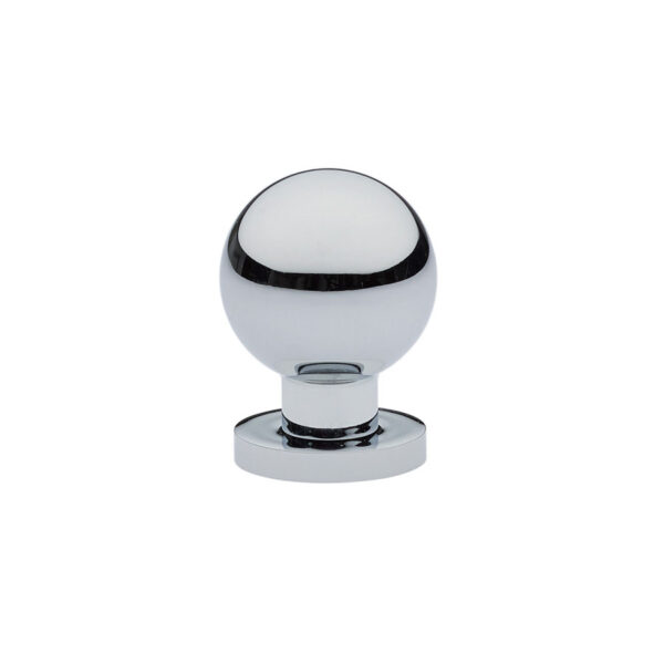 Emtek Hardware Globe Cabinet Knob Shown In Polished Chrome