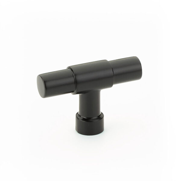Emtek Jasper Finger Cabinet Pull, Flat Black