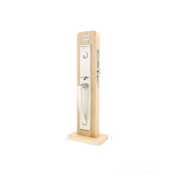 Emtek Brass Hera Mortise Entryset, Shown In Satin Nickel