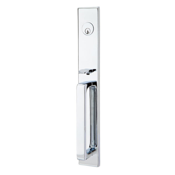 Emtek Hardware Lausanne Brass Tubular Entryset - Polished Chrome