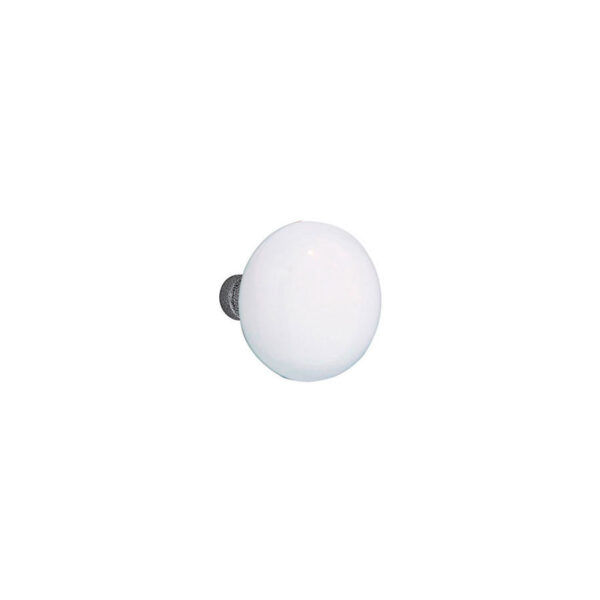 Emtek Madison Ivory Wrought Steel Door Knob Satin Steel