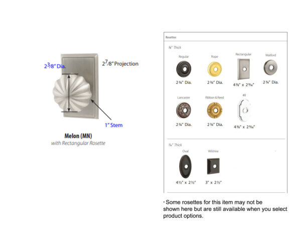 Emtek Hardware Melon Door Knob