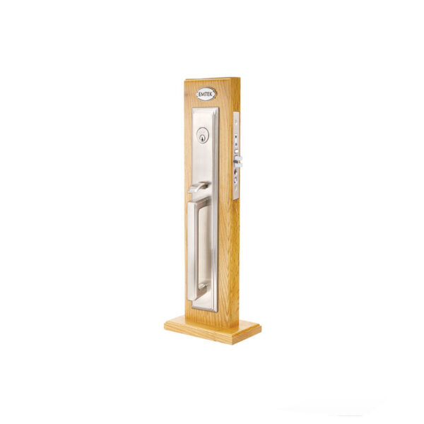 Emtek Hardware Brass Melrose Mortise Entryset, Shown In Polished Chrome