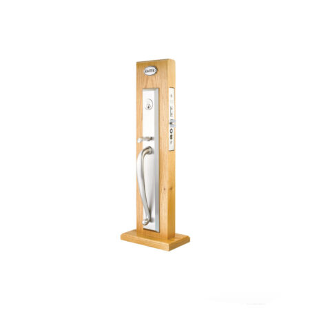 Emtek Middleton Mortise Entryset, Shown In Satin Nickel