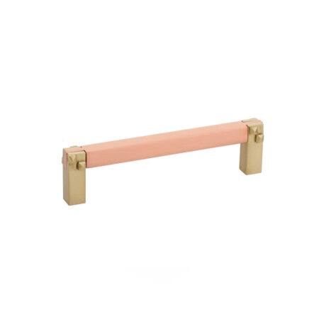 Emtek Mortise Tenon Cabinet Pull, Shown In Satin Brass