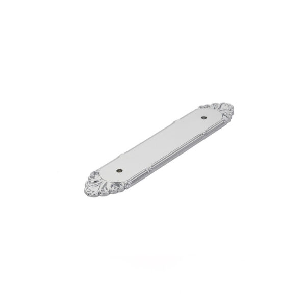 Emtek Hardware 86294, Ribbon & Reed Backplate For 4" Cabinet Pull,  1-1/4". x 6-3/4", Shown In French Antique - Image 6