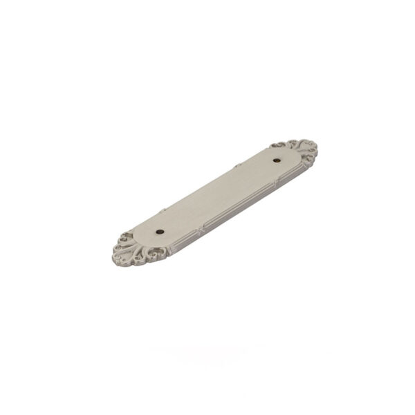 Emtek Hardware 86294, Ribbon & Reed Backplate For 4" Cabinet Pull,  1-1/4". x 6-3/4", Shown In French Antique - Image 7
