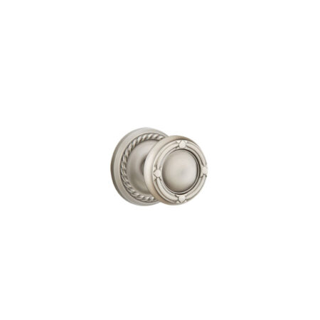 Emtek Hardware Ribbon & Reed Door Knob w/Ribbon & Reed Rosette, Shown In Pewter