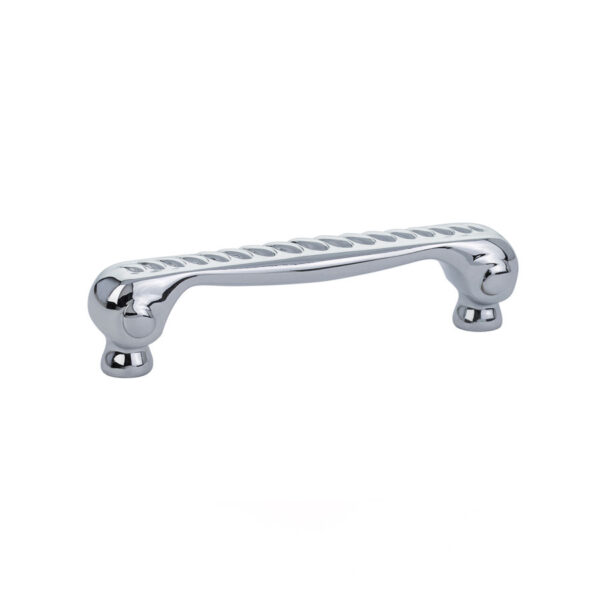 Emtek Hardware Rope Cabinet Pull, Shown In Polished Chrome