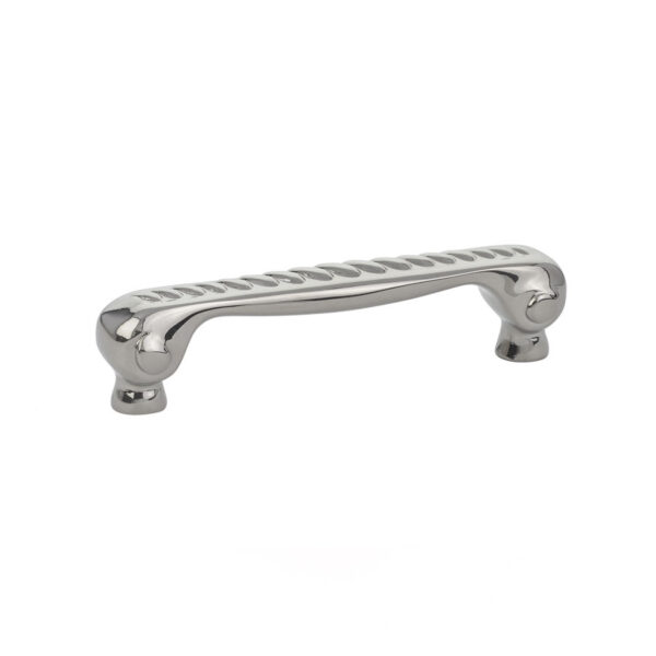 Emtek Hardware Rope Cabinet Pull, Shown In Polished Nickel