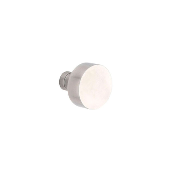 Emtek Round Stainless Steel Door Knob, Shown In Brushed Stainless Steel