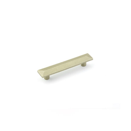 Emtek Hardware Pyramid Cabinet Pull, Shown In Tumbled White Bronze