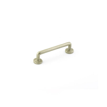 Emtek Sandcast Bronze Rod Cabinet Pull, Shown In Tumbled White Bronze