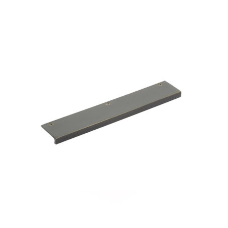 Emtek Hardware Sandcast Bronze Rustic Modern Edge Cabinet Pull,, Shown In Medium Bronze