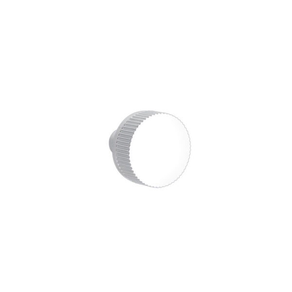 Emtek Select Conical Straight Knurled Door Knob, Shown In Polished Chrome