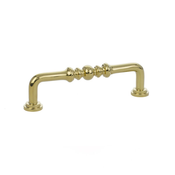 Emtek Hardware Spindle Cabinet Pull, Polished Brass