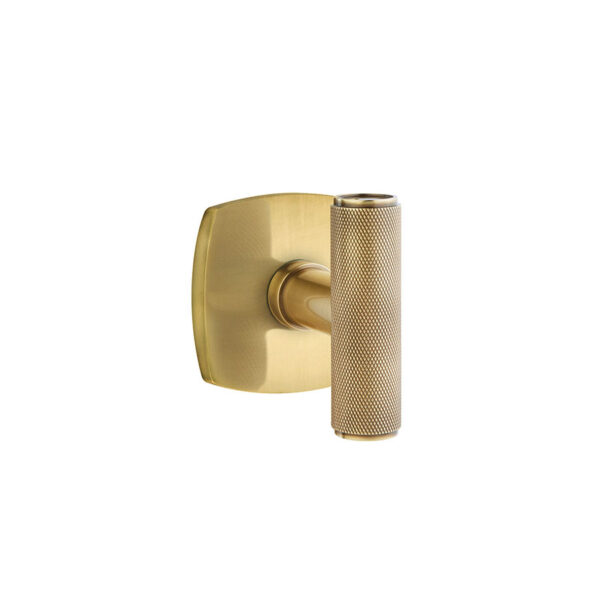 Emtek Hardware The Ace Knurled Door Knob w/Urban Modern Rosette, Shown In French Antique