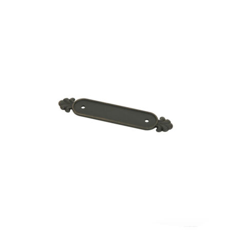 Emtek Tuscany Bronze Backplate For Cabinet Pull, Shown In Medium Bronze