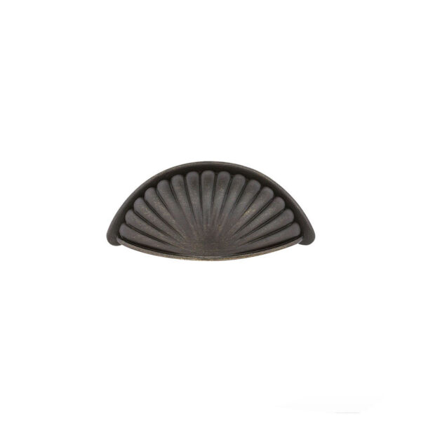Emtek Tuscany Bronze Fluted Cabinet Bin Pull, Shown In Medium Bronze