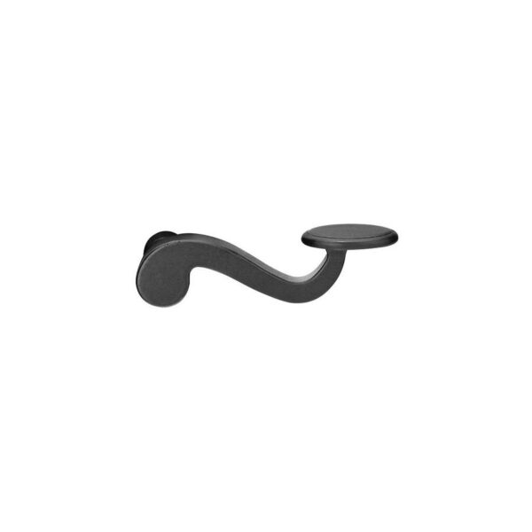Emtek Hardware Padua Tuscany Bronze Door Lever, Shown In Flat Black