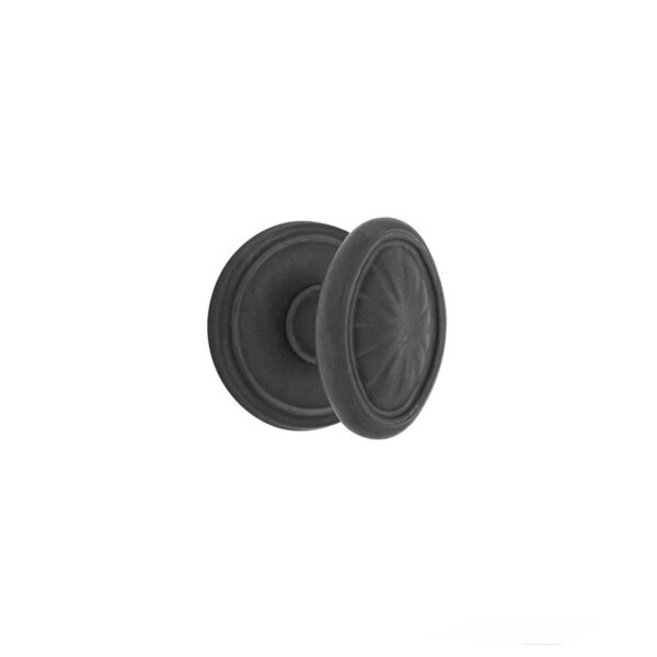 Emtek Hardware Tuscany Bronze Parma Door Knob, Shown In Flat Black