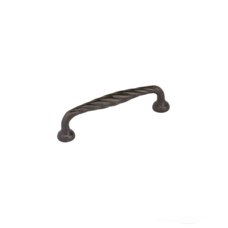 Emtek Tuscany Bronze Twist Cabinet Pull, Shown In Medium Bronze