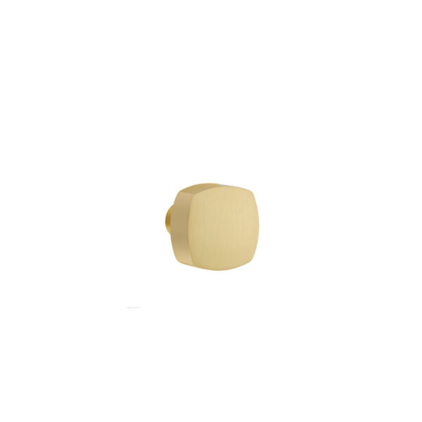 Emtek Urban Modern Freestone Door Knob, Shown In Satin Brass