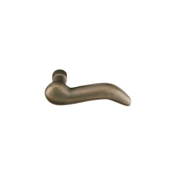 Emtek Hardware Sandcast Bronze Cody Door Lever, Shown In Medium Bronze