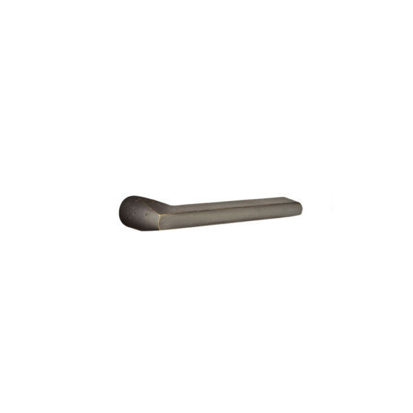 Emtek Hardware Sandcast Bronze Lariat Door Lever, Shown In Medium Bronze